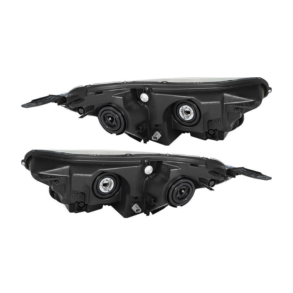 RH+LH Headlight For 2017-2022 Honda CR-V Halogen W/LED DRL Black Housing