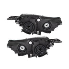 RH+LH Headlight For 2017-2022 Honda CR-V Halogen W/LED DRL Black Housing