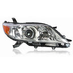 Right Headlight For 2011-2020 Toyota Sienna Chrome Housing Halogen Clear