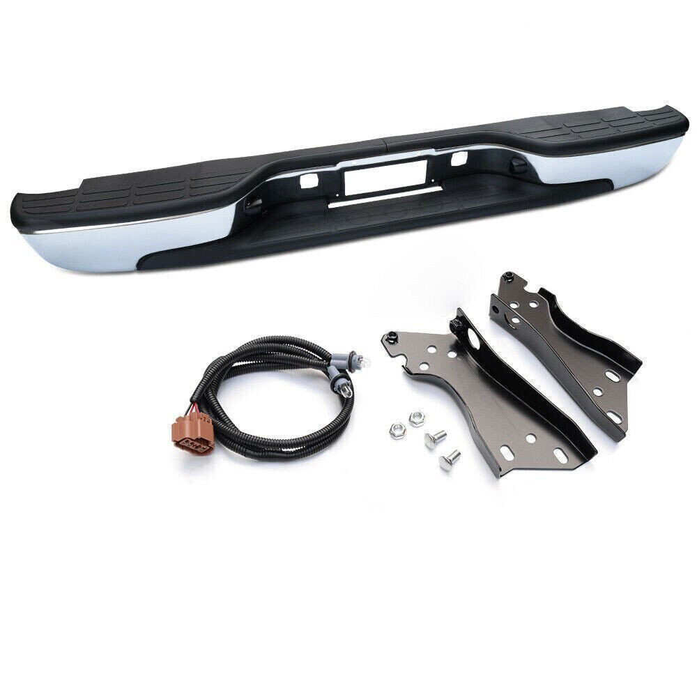Steel Rear Bumper Assembly For 1999-2007 Silverado Sierra 1500 W/Bracket