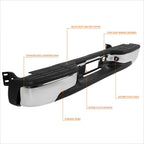 Steel Rear Bumper Assembly For 1999-2007 Silverado Sierra 1500 W/Bracket