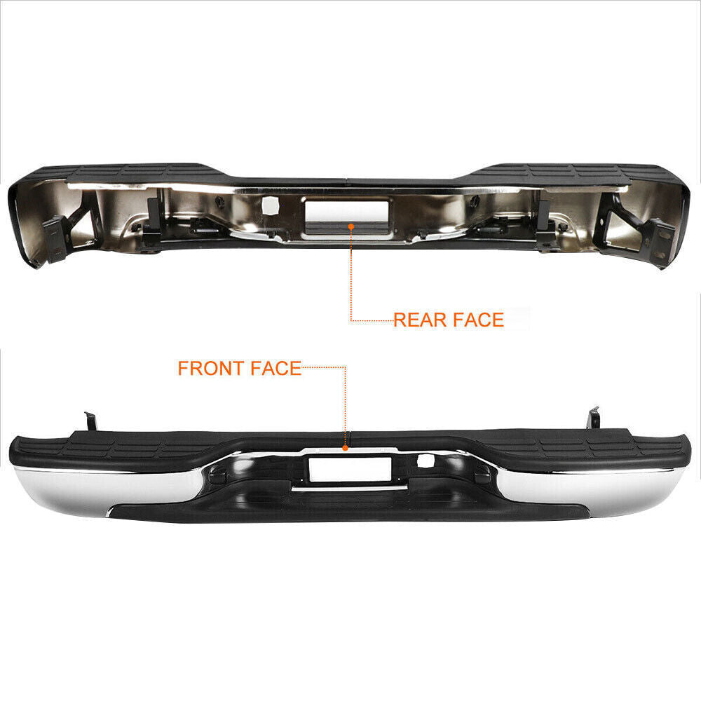 Steel Rear Bumper Assembly For 1999-2007 Silverado Sierra 1500 W/Bracket