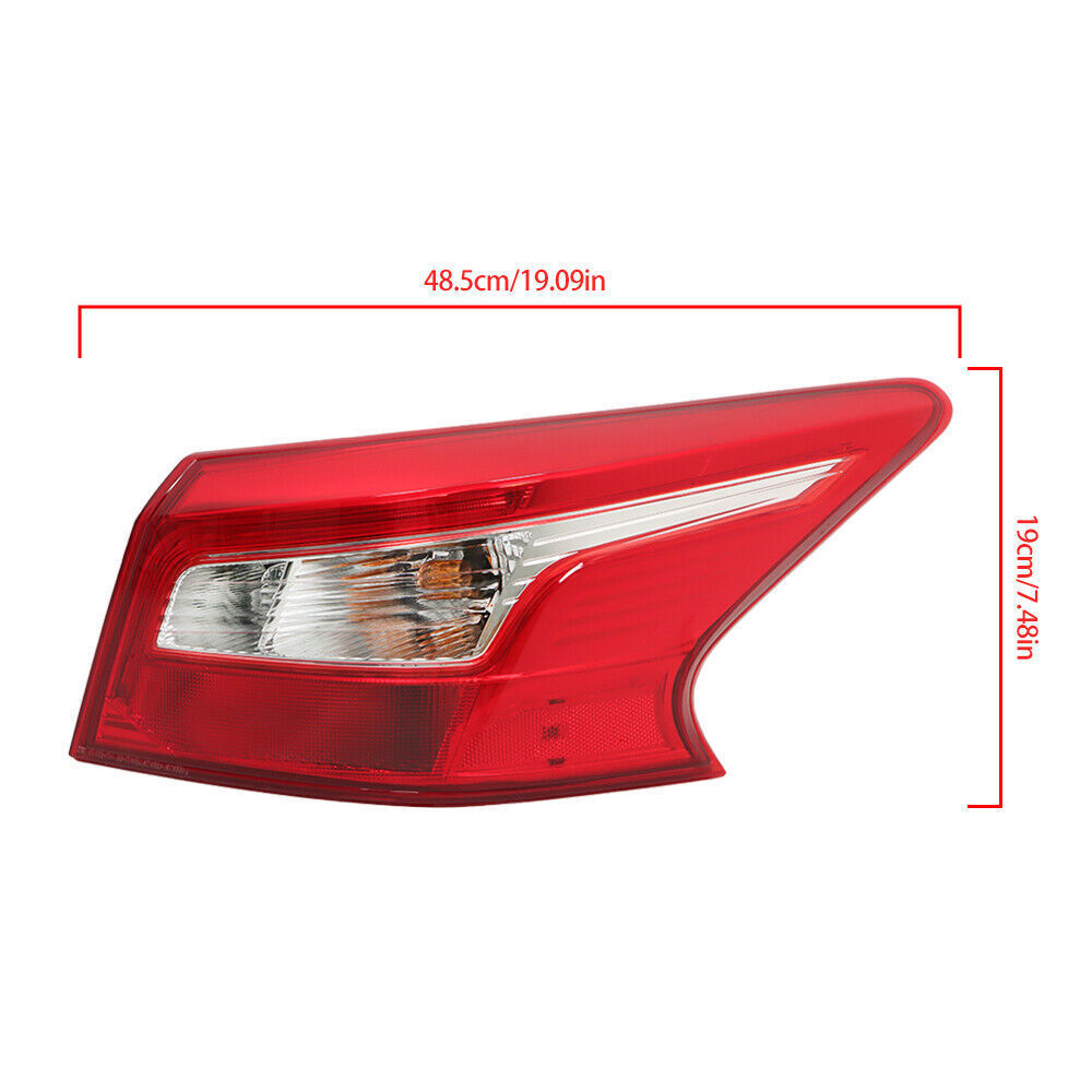 Right Side Outer Tail Light Lamp For 2016-2018 Nissan Sentra Assembly