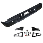 Steel Rear Bumper For 2007-2013 Chevy Silverado / GMC Sierra 1500 Black
