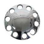 Complete 33mm Lug Chrome Hub Cover Semi Truck Wheel Axle Cover Kit Front & Rear