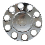 Complete 33mm Lug Chrome Hub Cover Semi Truck Wheel Axle Cover Kit Front & Rear