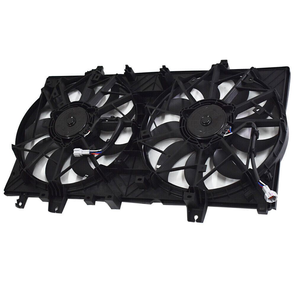 Dual Radiator AC Condenser Cooling Fan For 2014-2017 2020 Nissan Rogue