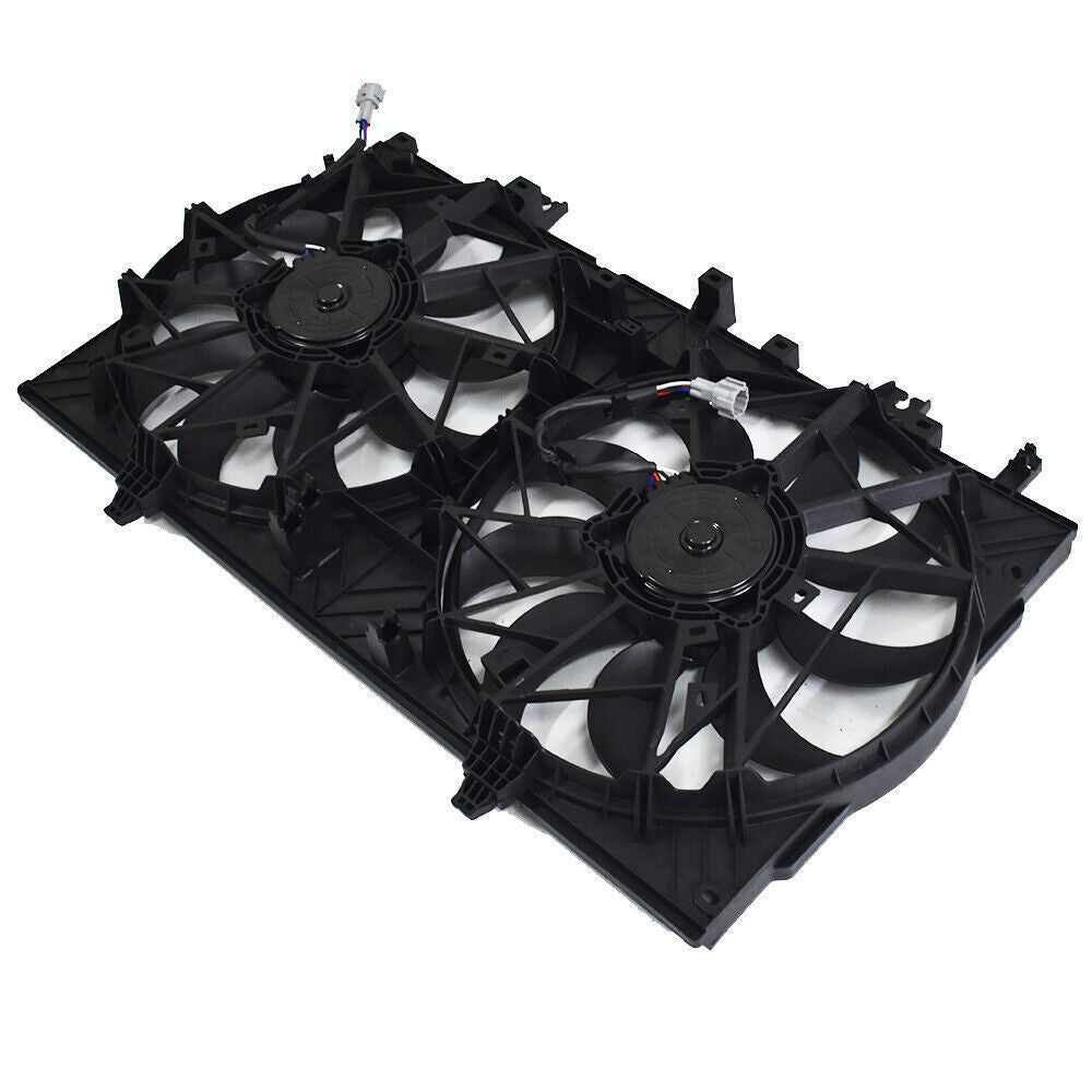 Dual Radiator AC Condenser Cooling Fan For 2014-2017 2020 Nissan Rogue