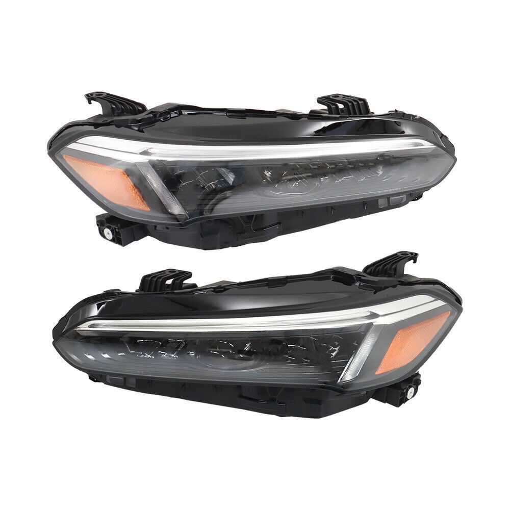 Right+Left Headlights For 2022 2023 Honda Civic Sport/Touring LED Black