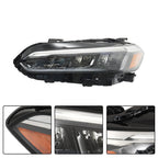 Right+Left Headlights For 2022 2023 Honda Civic Sport/Touring LED Black