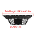 Front Upper Grille For 2020 2021 2022 Nissan Versa With Trim Chrome Set