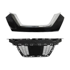 Front Upper Grille For 2020 2021 2022 Nissan Versa With Trim Chrome Set