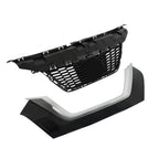 Front Upper Grille For 2020 2021 2022 Nissan Versa With Trim Chrome Set