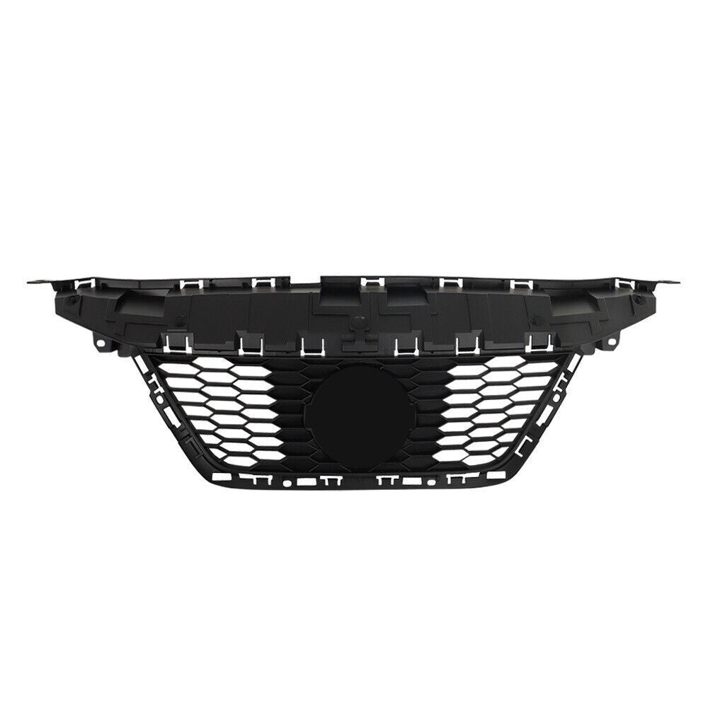 Front Upper Grille For 2020 2021 2022 Nissan Versa With Trim Chrome Set