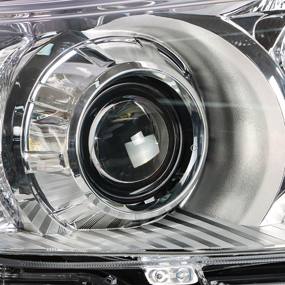 Right+Left Headlights For 2011-2020 Toyota Sienna Halogen Chrome Clear