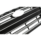 Front Grille Grill For 2017-18 Hyundai Elantra Black And Chrome Plastic