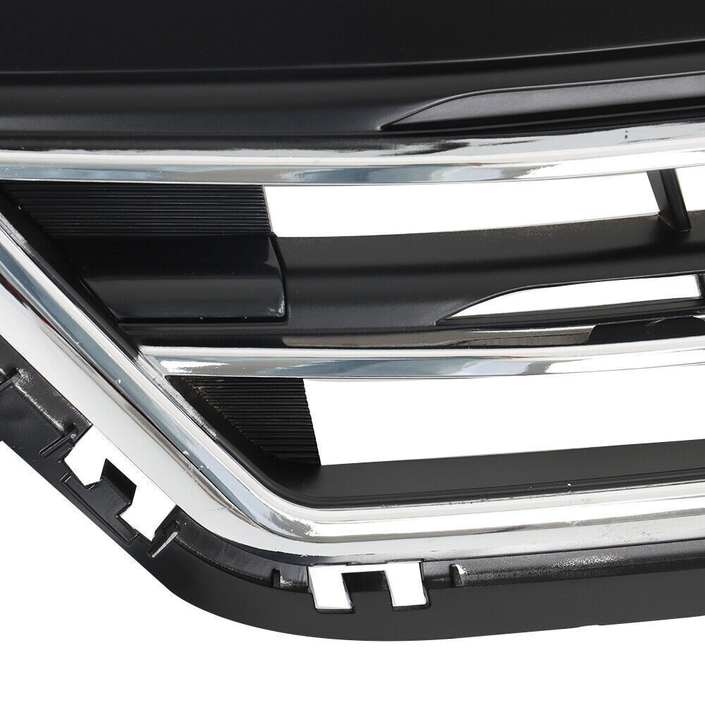 Front Grille Grill For 2017-18 Hyundai Elantra Black And Chrome Plastic