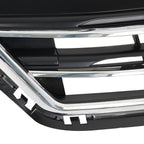 Front Grille Grill For 2017-18 Hyundai Elantra Black And Chrome Plastic