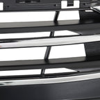 Front Grille Grill For 2017-18 Hyundai Elantra Black And Chrome Plastic