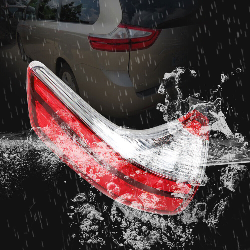 Rear Driver Left Side Outer Tail Light For 2015-2020 Toyota Sienna Clear