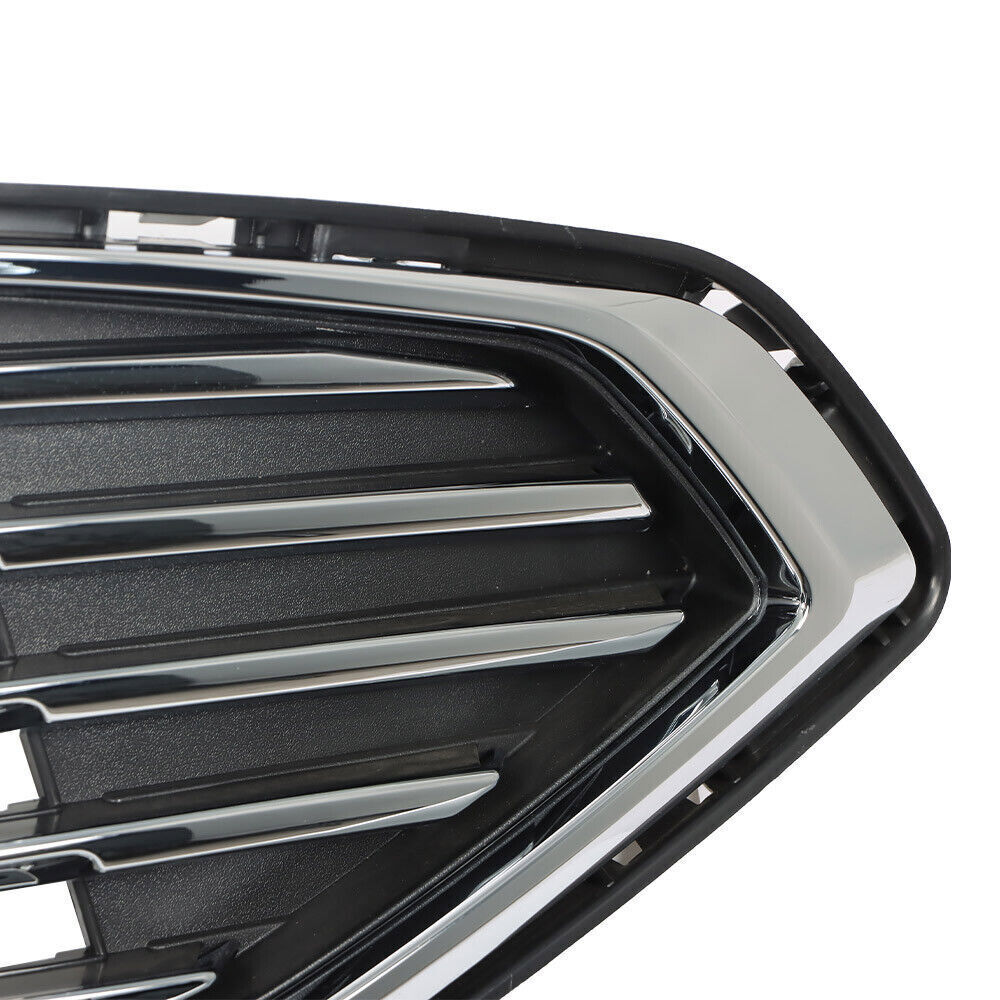Front Upper Bumper Grille For Ford Fusion 2017-2018 Chrome HS7Z-8200-AA