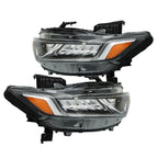 Pair Headlight Assy For 2018-2020 Honda Accord Sedan Halogen High Beam