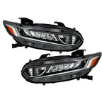 Pair Headlight Assy For 2018-2020 Honda Accord Sedan Halogen High Beam