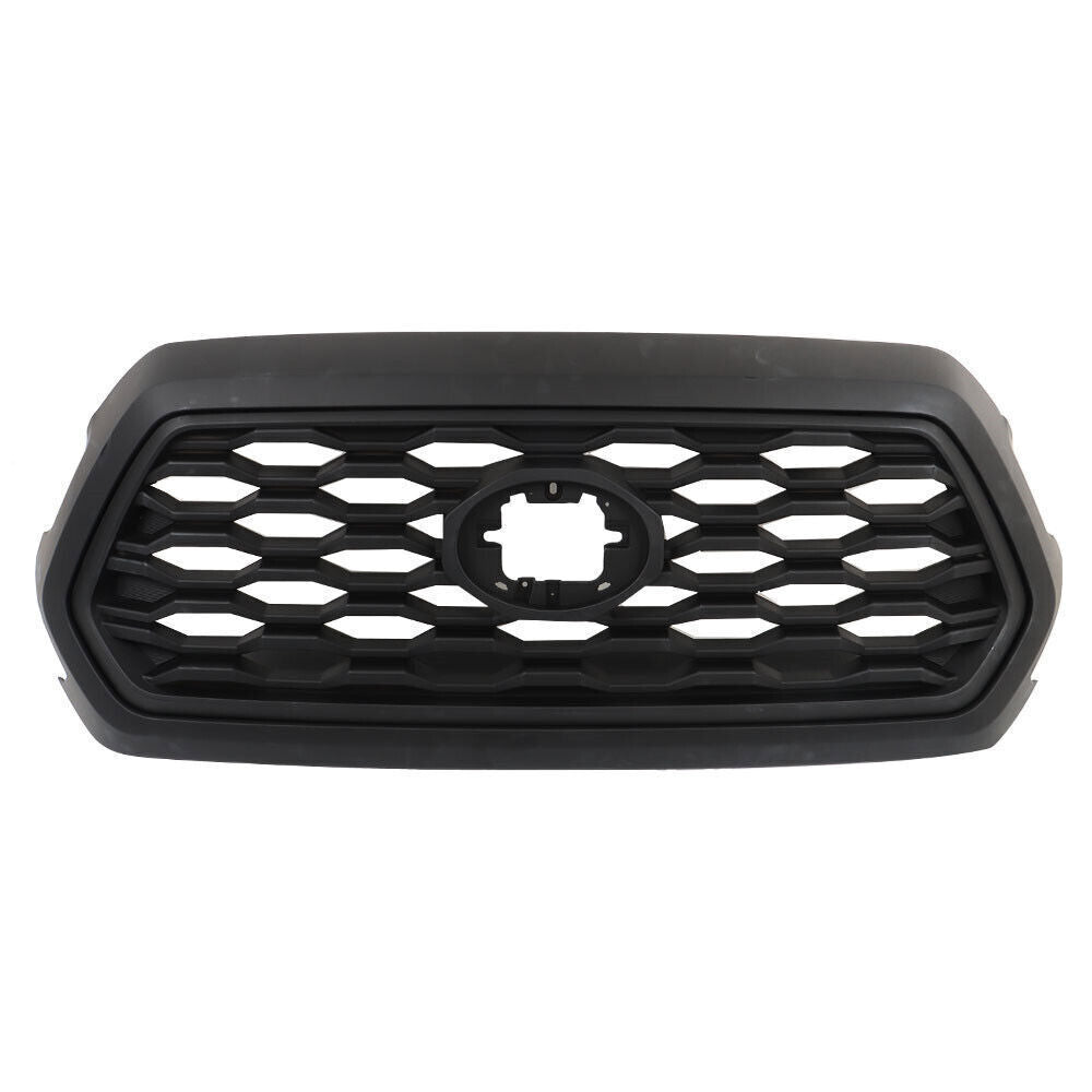 Front Upper Grille Assembly For 2016-21 2022 Toyota Tacoma Matte Black