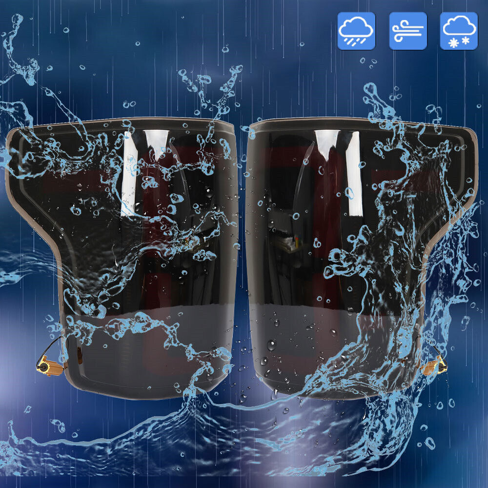 Black LED Tail Light Pair for 2015-2020 Ford F-150