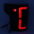 Left+Right Tail Lights For 2015-2020 Ford F150 F-150 Black Housing LED