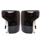 Left+Right Tail Lights For 2015-2020 Ford F150 F-150 Black Housing LED