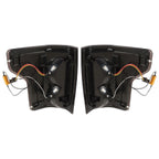 Left+Right Tail Lights For 2015-2020 Ford F150 F-150 Black Housing LED