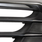 Front Bumper Upper Grille For 2018-2020 Chevy Equinox Black＆Chrome Trim
