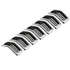 Chrome Black Honeycomb Grille Grill Inserts For 2014-18 Jeep Cherokee