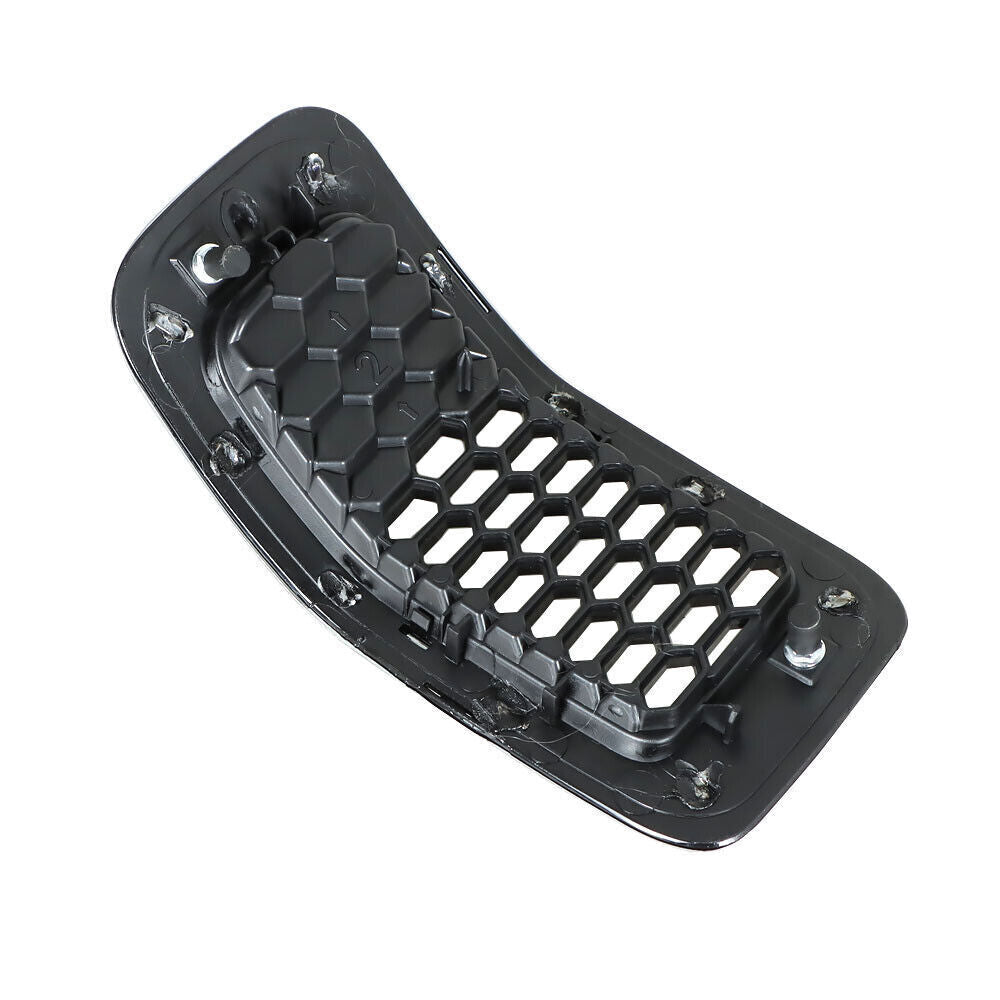 Chrome Black Honeycomb Grille Grill Inserts For 2014-18 Jeep Cherokee