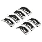 Chrome Black Honeycomb Grille Grill Inserts For 2014-18 Jeep Cherokee