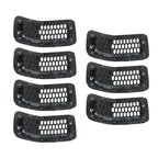 Chrome Black Honeycomb Grille Grill Inserts For 2014-18 Jeep Cherokee