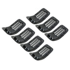 Chrome Black Honeycomb Grille Grill Inserts For 2014-18 Jeep Cherokee