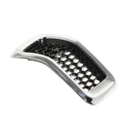 Chrome Black Honeycomb Grille Grill Inserts For 2014-18 Jeep Cherokee