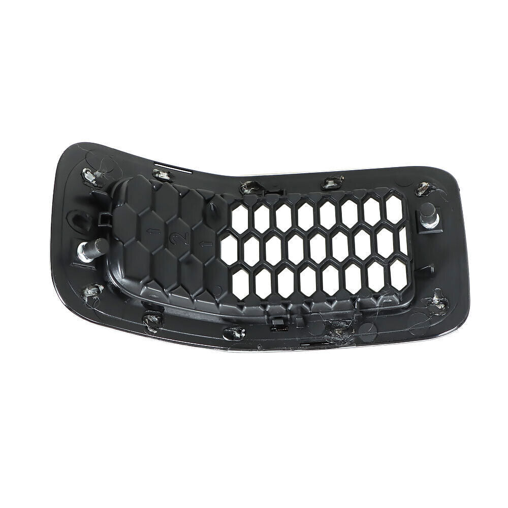Chrome Black Honeycomb Grille Grill Inserts For 2014-18 Jeep Cherokee