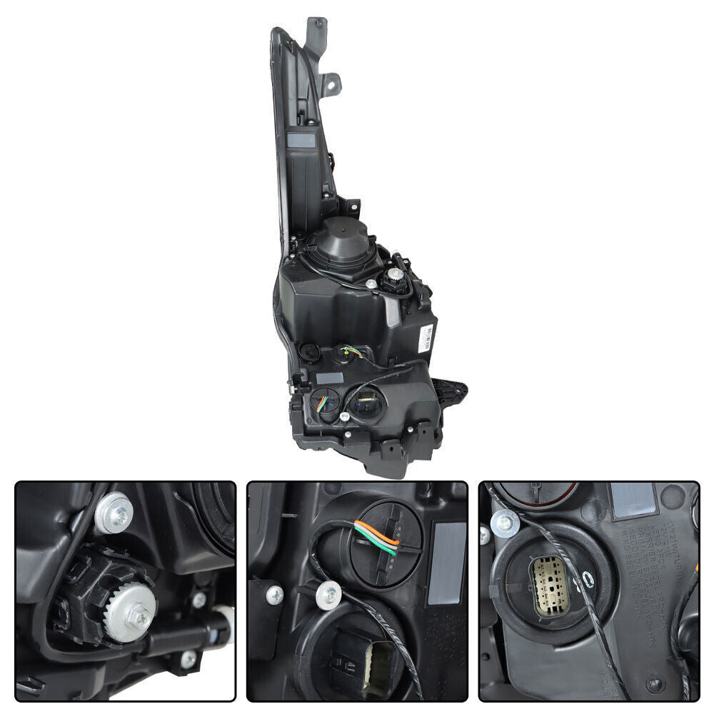 Left Headlight For 2013-2018 Cadillac ATS Halogen Type Chrome Housing