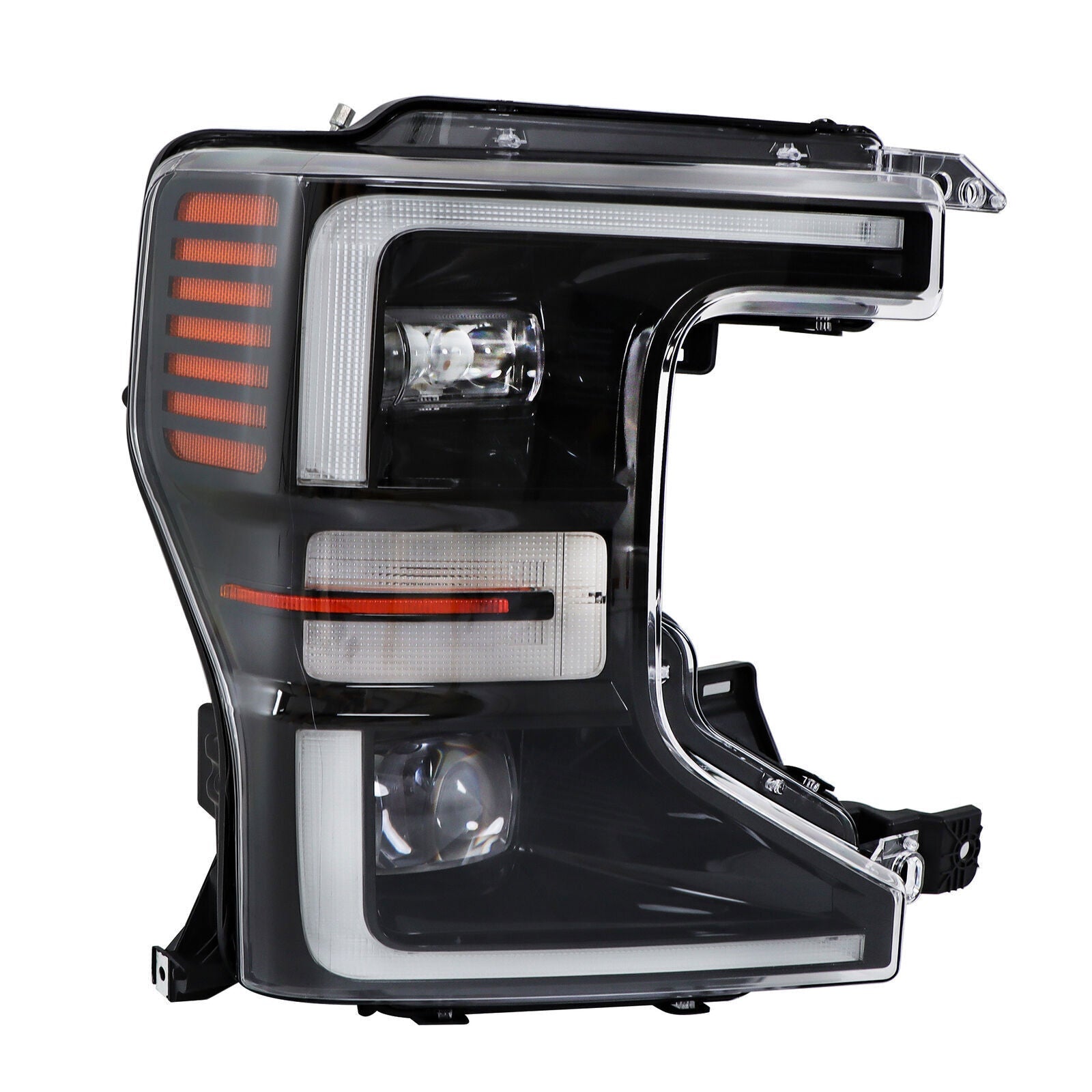 Right LED Headlight For 2020-2022 Ford F250 F350 SuperDuty Black Trim