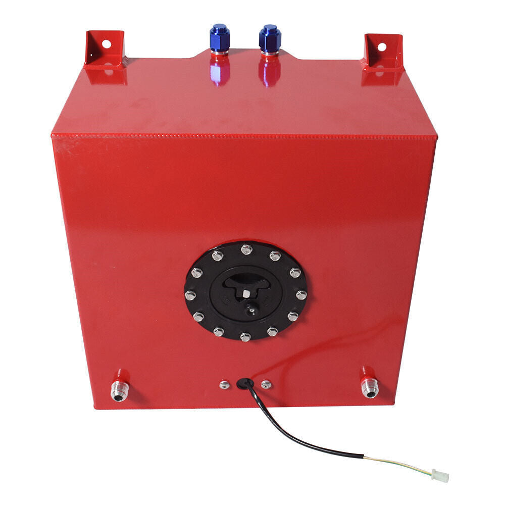 10 Gallon / 40L Fuel Cell Tank Aluminum W/ Level Sender Racing Drift Red