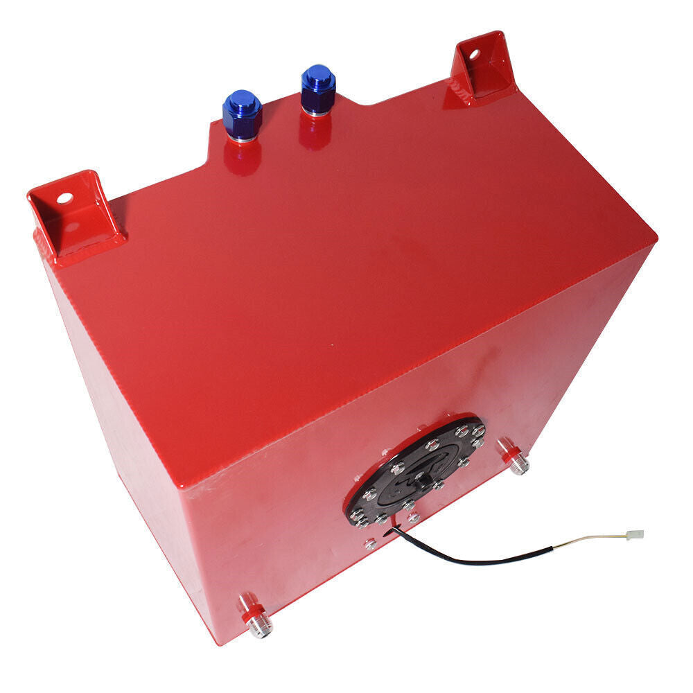 10 Gallon / 40L Fuel Cell Tank Aluminum W/ Level Sender Racing Drift Red