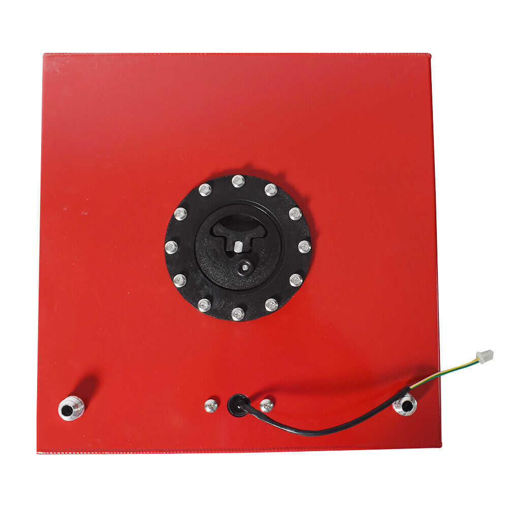 10 Gallon / 40L Fuel Cell Tank Aluminum W/ Level Sender Racing Drift Red
