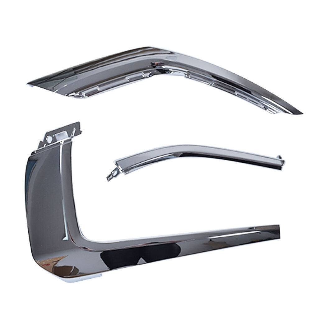 Front bumper RH Side Chrome Trim Set For 2016-2020 Mitsubishi Outlander
