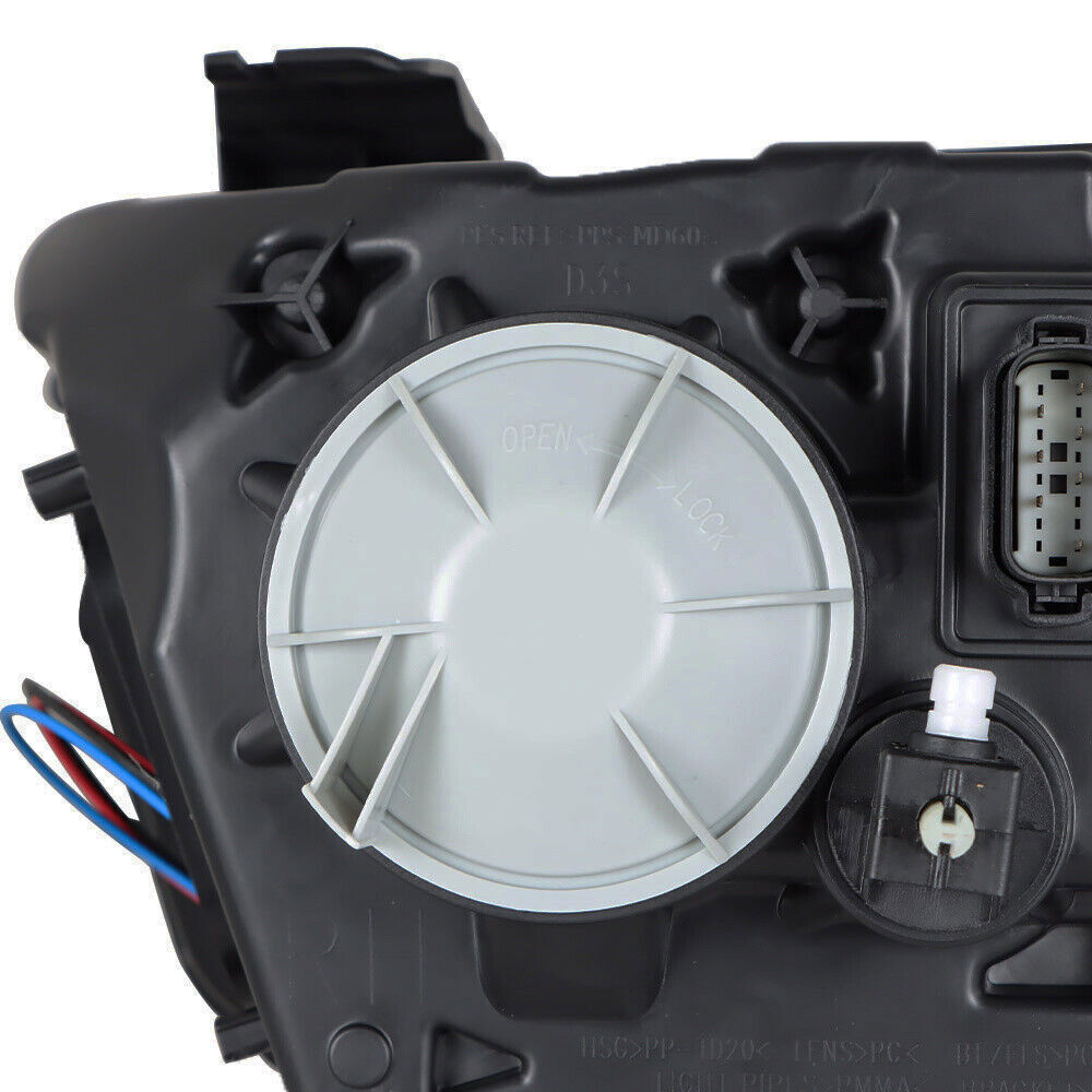 Left Headlight For 2013-2014 Ford Mustang HID/Xenon w/LED DRL Black Lens