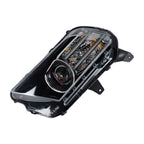 Left Headlight For 2013-2014 Ford Mustang HID/Xenon w/LED DRL Black Lens