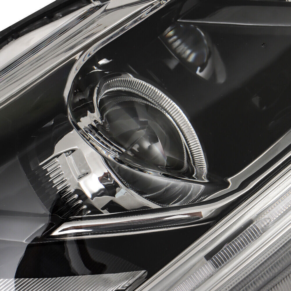 Left+Right Headlight For 2016-2017 Honda Accord Sedan Halogen W/LED DRL