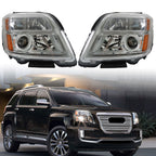 Left+Right Headlight Fit For 2016-2017 GMC Terrain SLE SL SLT Halogen